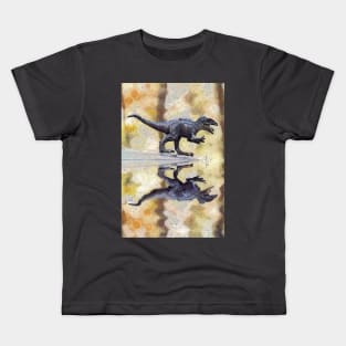 Angry Tyrannosaurus Yelling I CAN SWIM TOO Kids T-Shirt